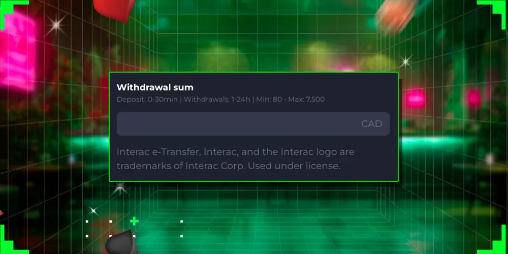 Enter the withdrawal amount