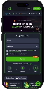 Screen of the main page