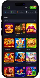 Casino slots in an app