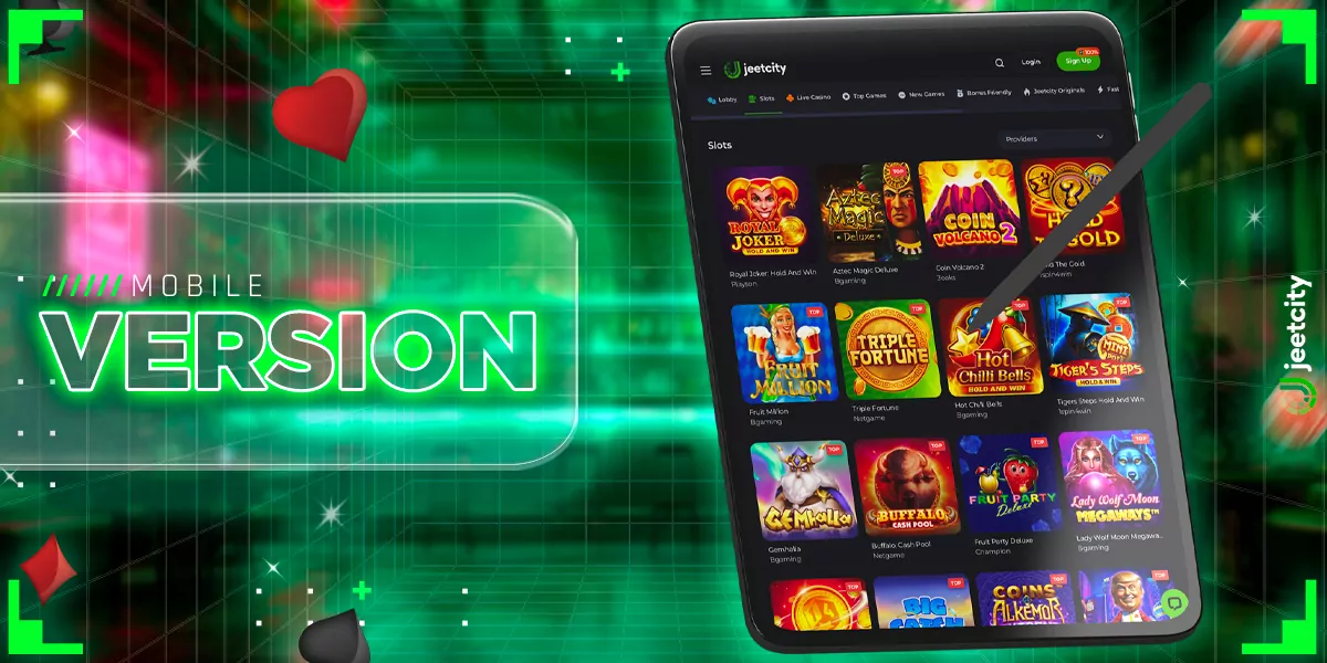 Mobile version of the application