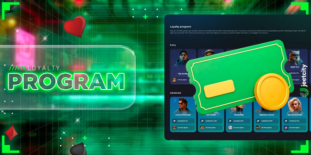 Loyalty programme for loyal casino players